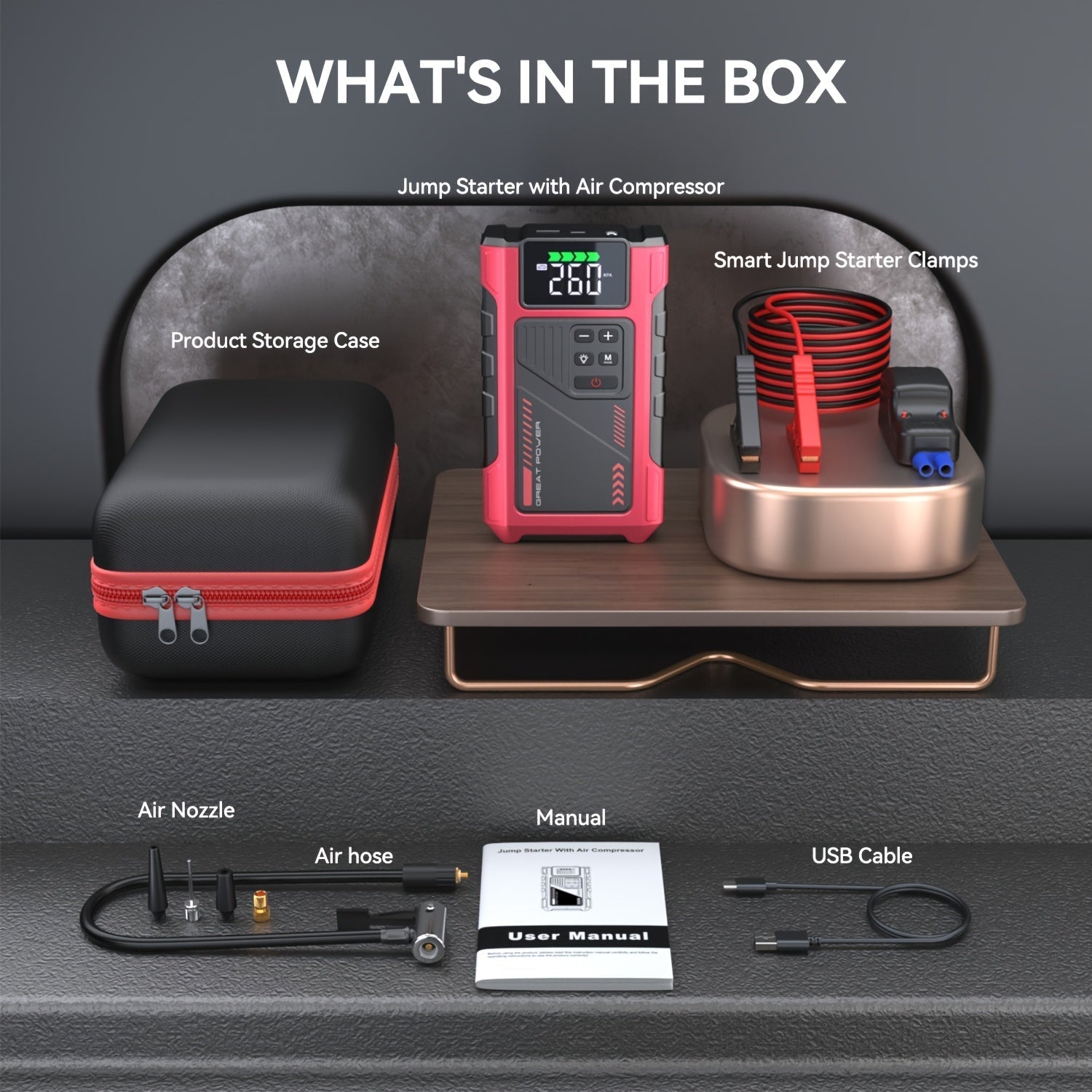 3500A Portable Wireless Car Air Compressor