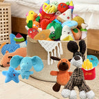 15pcs Cuddle Paws Cartoon Plush Dog Toy Set
