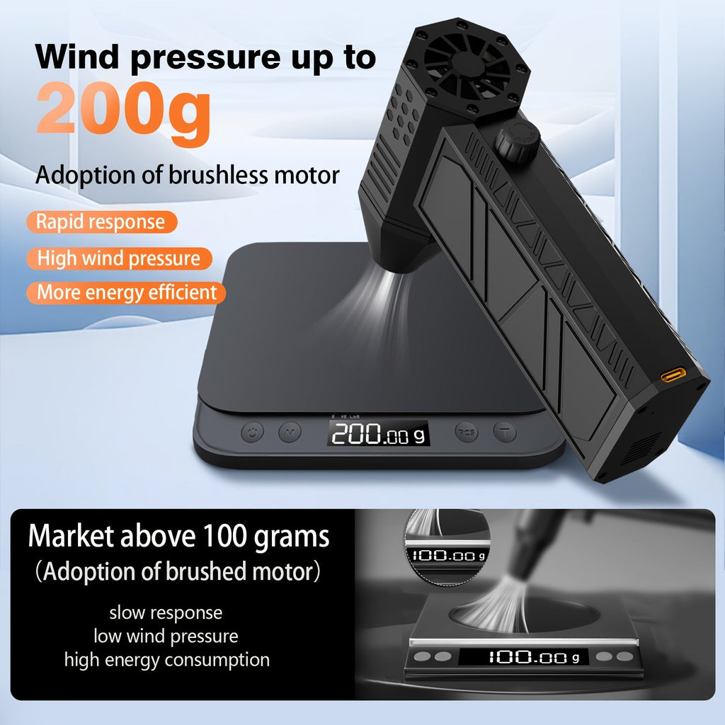 400000 Cordless Electric Compressed Air Duster | Mini Turbine Fan