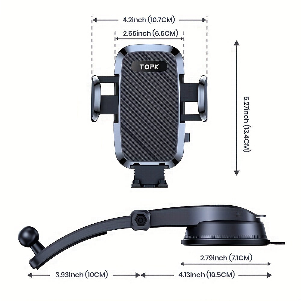 Upgraded Handsfree Car Phone Holder Mount