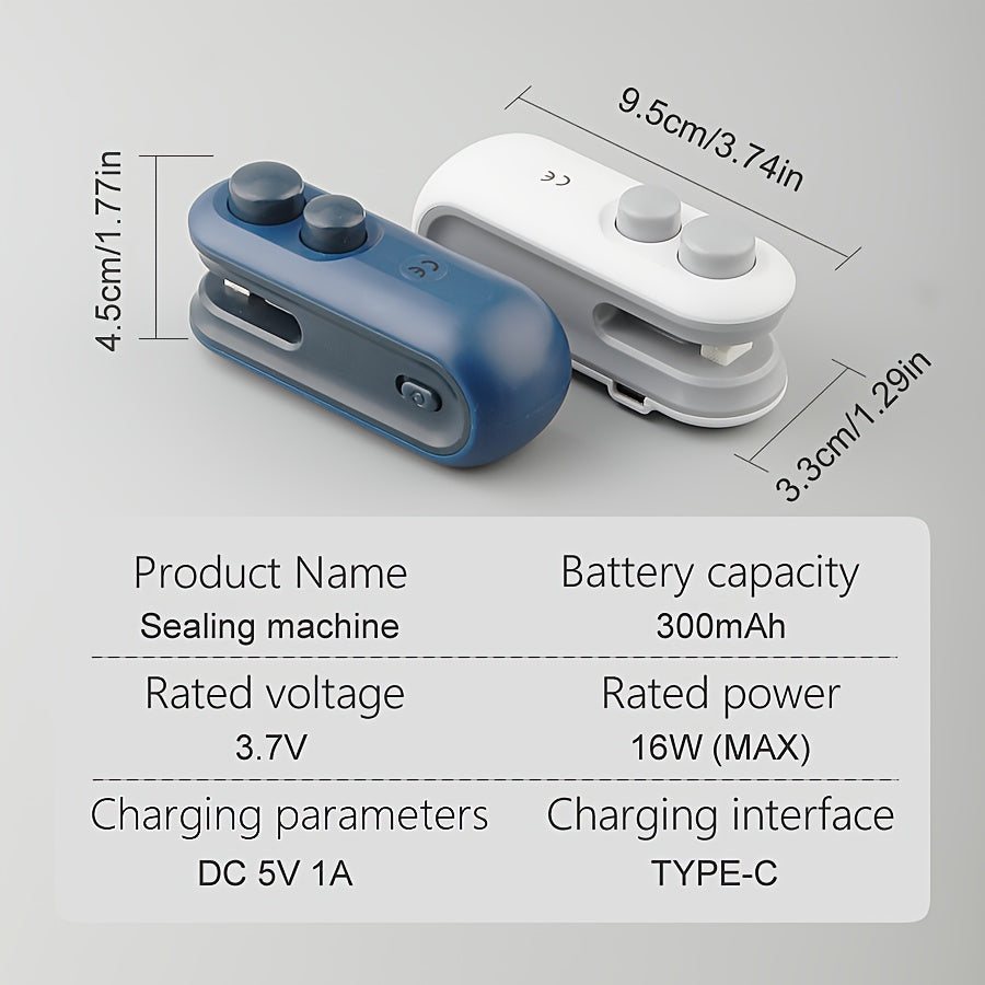 1pc Portable Mini Snack Packaging Bag Sealer