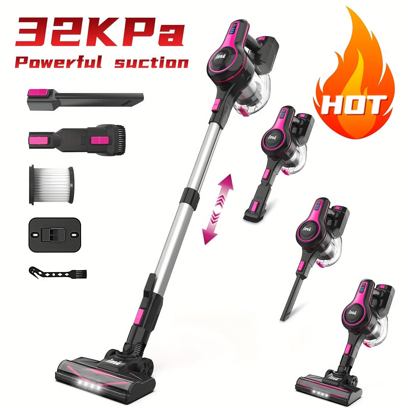 INSE N5 Vacuum Cleaners For Home Cordless